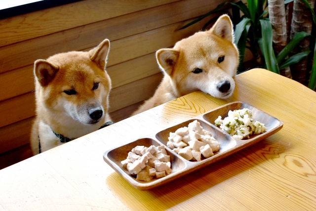 トッピングする様子