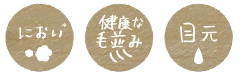 涙やけ・におい・毛並みに特化してアプローチ