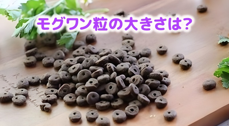 モグワン粒の大きさは?