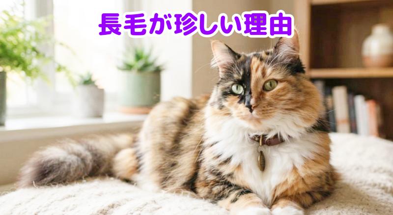 三毛猫の長毛