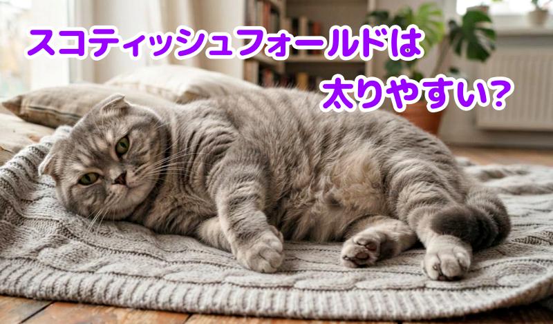 肥満のスコティッシュフォールド